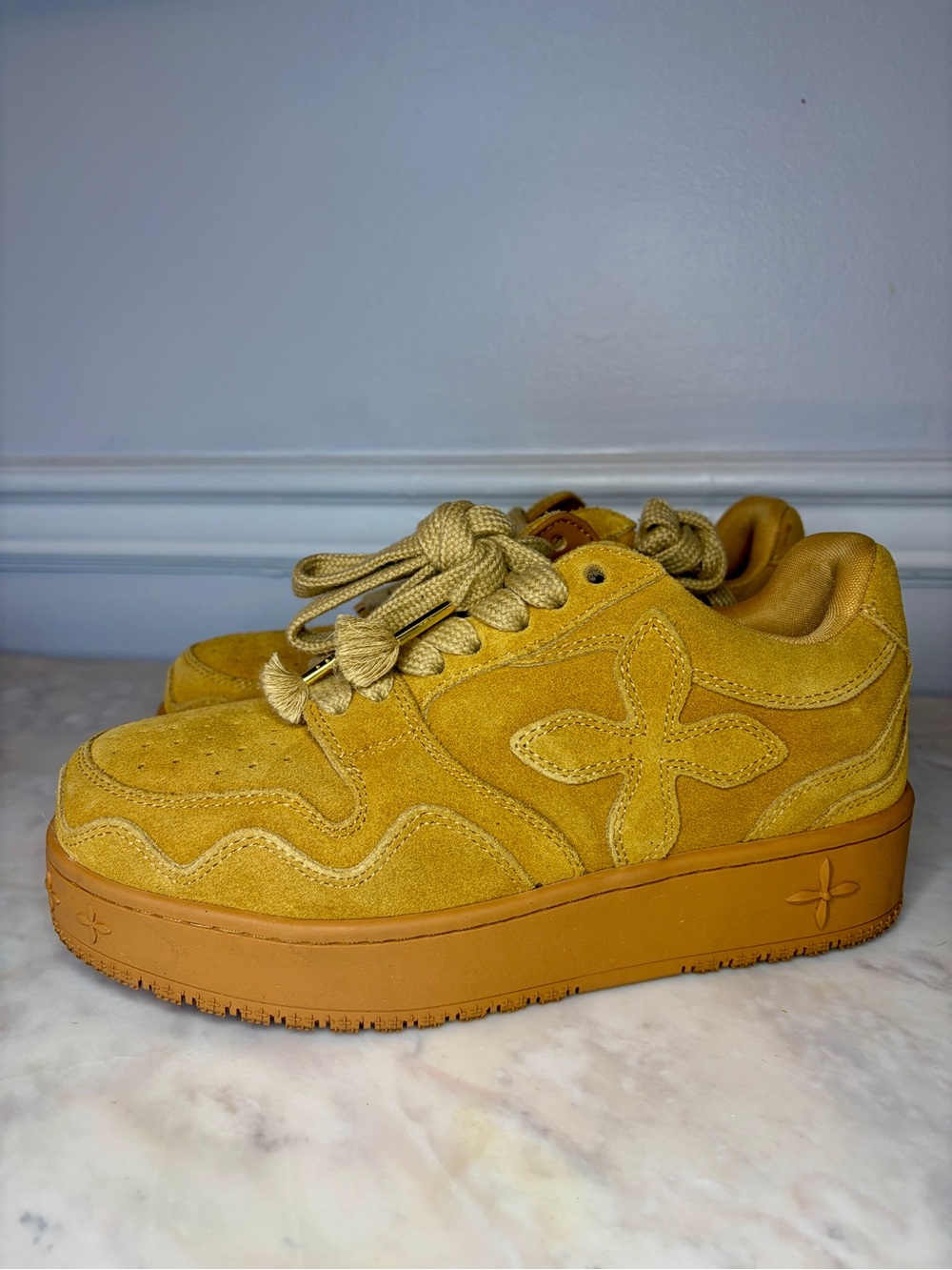 SMFK COMPASS METEOR SUEDE LEATHER SNEAKER GINGER 38